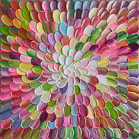 Image 2 of 'Bloom 40' - 33x33cm, FRAMED