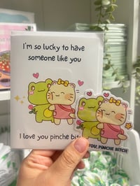 Image 1 of  "I Love You Pinche Bitch" Card & Sticker Bundle