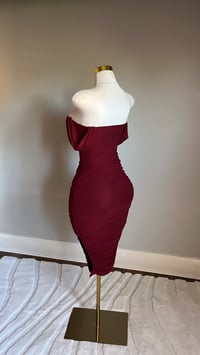 Image 4 of Alyssa ruched midi dress