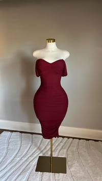 Image 2 of Alyssa ruched midi dress