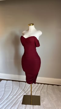 Image 3 of Alyssa ruched midi dress