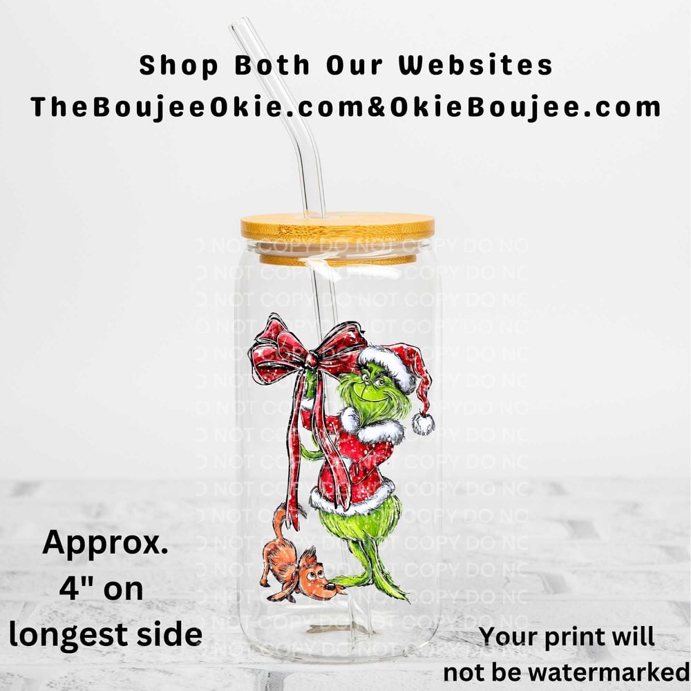 Image of Grinch & Max Uv Dtf Decal T7