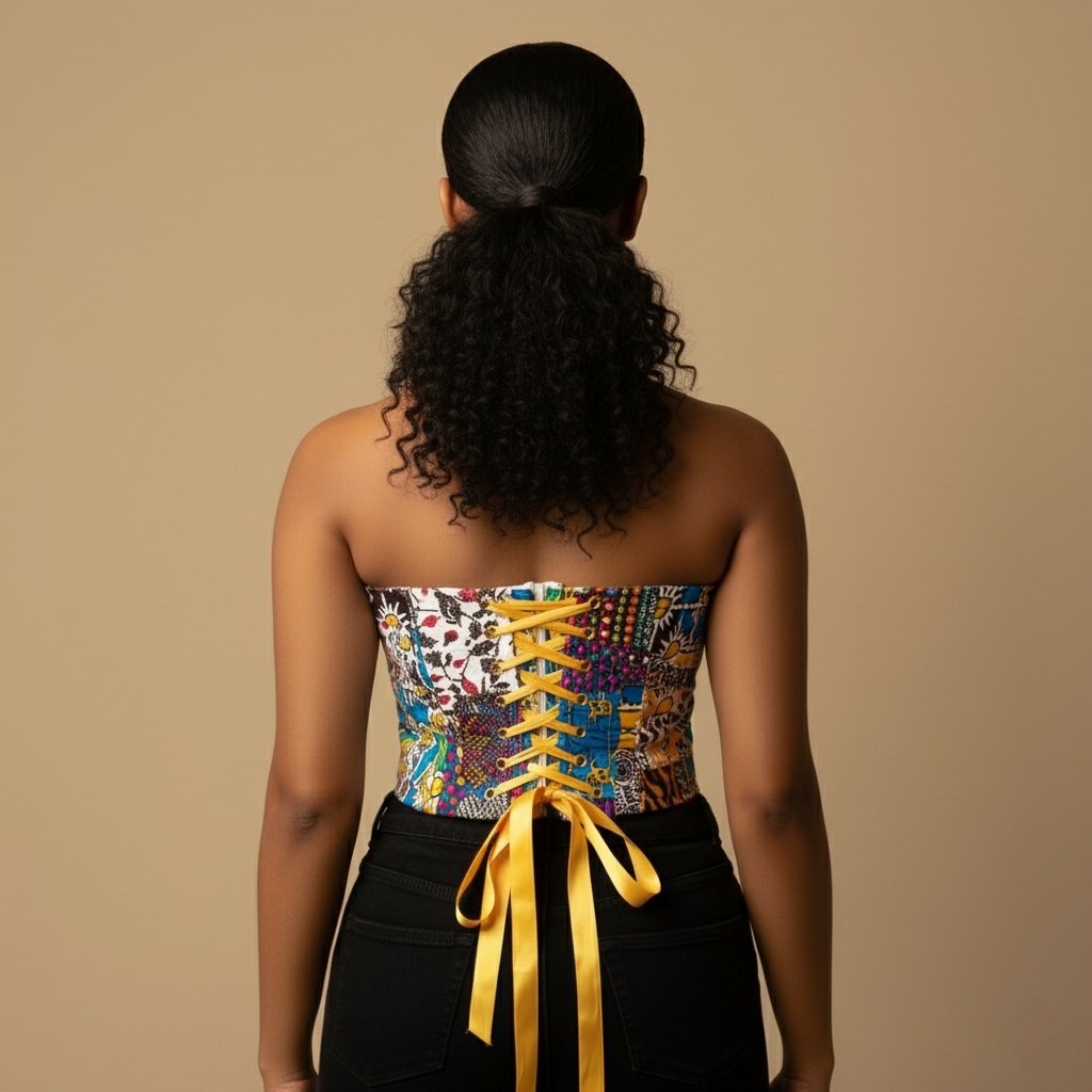 TALLULAH AFRICANPRINT CORSET TOP | SIKAWE