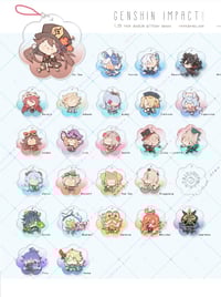 Image 1 of FLINS UPDATE! Genshin Impact - Set 2 | 1.25" Gacha Charms