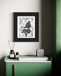 Image 3 of Butterfly Linocut (Open Edition)