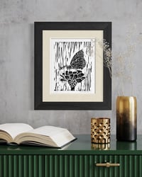 Image 2 of Butterfly Linocut (Open Edition)