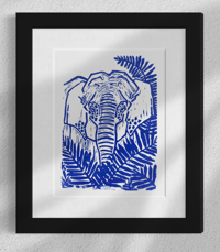 Image 1 of Elephant Linocut (Limited Edition)