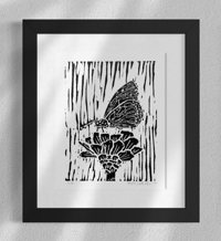 Image 1 of Butterfly Linocut (Open Edition)