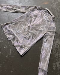 Image 7 of ZIP UP MESH FLORAL TOP