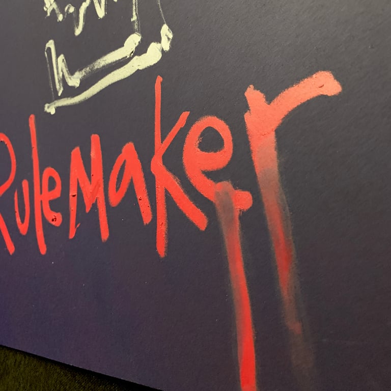 Rulemaker/Rulebreaker (original paintings) 18X24 Image 5