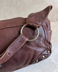 Image 10 of STUDDED BROWN LEATHER BAG