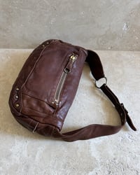Image 4 of STUDDED BROWN LEATHER BAG