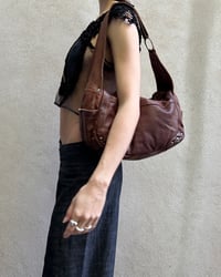 Image 12 of STUDDED BROWN LEATHER BAG