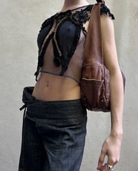 Image 13 of STUDDED BROWN LEATHER BAG