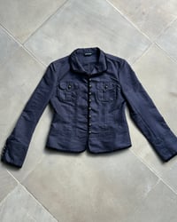 Image 7 of VELVET TRIM MILITARY JACKET