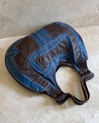 Image 4 of BLUE WESTERN LEATHER BAG