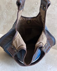 Image 7 of BLUE WESTERN LEATHER BAG