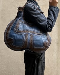 Image 3 of BLUE WESTERN LEATHER BAG