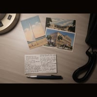 Image 1 of Handwritten Lyrics on Vintage Florida Postcards (any song of mine you want).