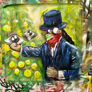 WHEN LIFE GIVES YOU LEMONS ORIGINAL PAINTING 31x31"