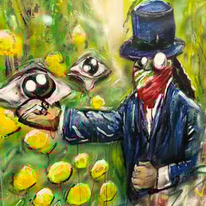 WHEN LIFE GIVES YOU LEMONS ORIGINAL PAINTING 31x31"