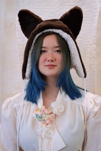 Image 1 of Coffee Brown Cat Hat