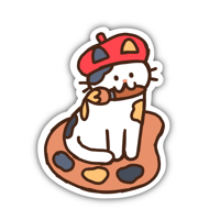 calico artist sticker