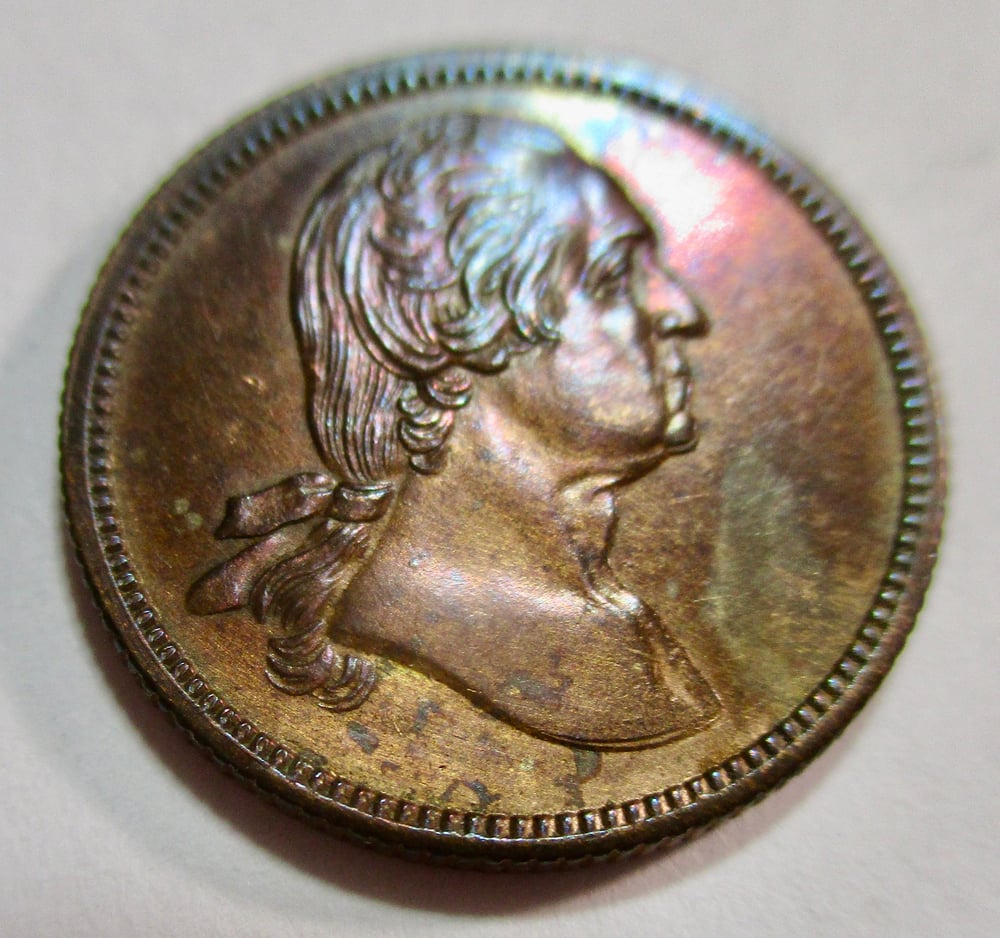#105-CIVIL WAR SALE: TONED GEM BU+TOKEN  SANITARY COMMISSION/GREAT CENTRAL FAIR