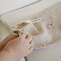 Image 2 of natural long bread bag