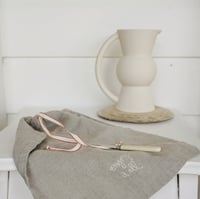 Image 2 of linen natural bread bag