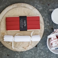 italian cotton ribbon - red