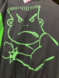 Image 7 of 1980s Life’s A Beach Jacket Black & Lime Size L-XL