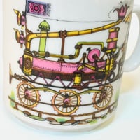 Image 3 of Mug en porcelaine blanche vintage Kronester Bavaria - Machine à vapeur imaginaire