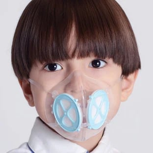 Image of Children's Blue Reusable Face Mask 