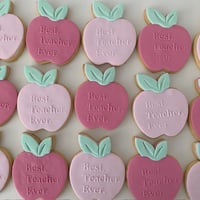Image 2 of Best Teacher Ever Cookies 🍎