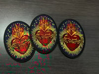 Parche Sagrado Corazón ovalado.