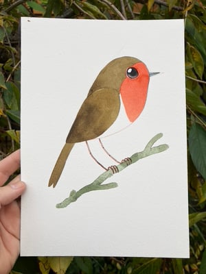 Image of Single Bird Painting Commission