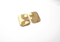 Image 1 of Boucles d'oreilles Puces Ecailles