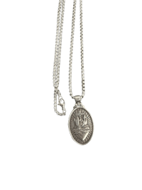 Image 1 of Colgante doble cara Sagrado Corazón/Jesús