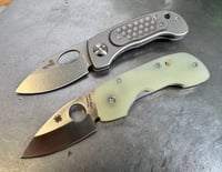 Image 1 of 2 Leafstorms: Spyderco Leafstorm + Leafstorm 824