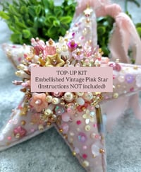 Image 1 of VINTAGE PINK TOP-UP KIT For Embellished Star Ornament