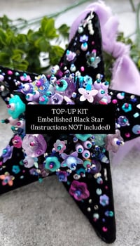 Image 1 of BLACK TOP-UP KIT For Embellished Star Ornament 
