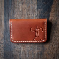 Image 1 of Bläck Tattoo X Old Dutch Leatherworks - Wallos Wallet (cognac/dark brown)