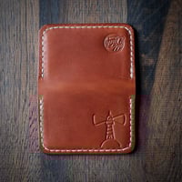 Image 3 of Bläck Tattoo X Old Dutch Leatherworks - Wallos Wallet (cognac/dark brown)