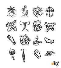 Image 4 of Bläck Tattoo X Old Dutch Leatherworks - Wallos Wallet (cognac/dark brown)