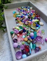 Image 3 of 120gram Luxury Czech Glass & Gemstone Bead Mix