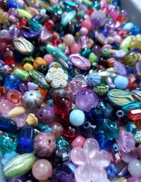 Image 5 of 350g Luxury Czech Glass & Gemstone Bead Mix 