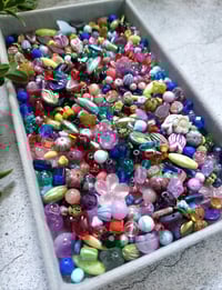 Image 3 of 350g Luxury Czech Glass & Gemstone Bead Mix 