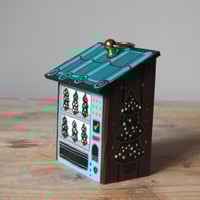 Image 2 of vending machine ornament (mint green/ trees)
