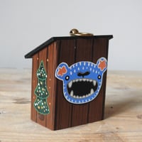 Image 3 of vending machine ornament (mint green/ trees)